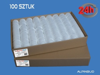 ZAŚLEPKI STYROPIANOWE BIAŁE 67 CLICK 100 SZTUK