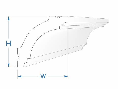 Listwa ozdobna przysufitowa F2 70x70mm sztukateria Listwa ozdobna przysufitowa F2 70x70mm sztukateria