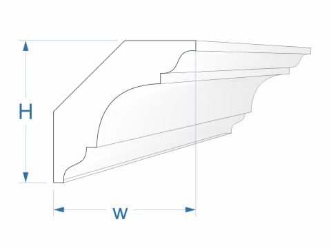 Listwa ozdobna przysufitowa F15 70x70mm sztukateria Listwa ozdobna przysufitowa F15 70x70mm sztukateria