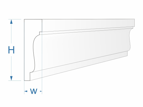 Listwa ozdobna przysufitowa F8 30x110mm sztukateria Listwa ozdobna przysufitowa F8 30x110mm sztukateria