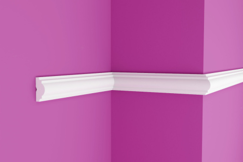 Listwa ozdobna naścienna FB10 20x45mm biała XPS Listwa ozdobna naścienna FB10 20x45mm biała XPS
