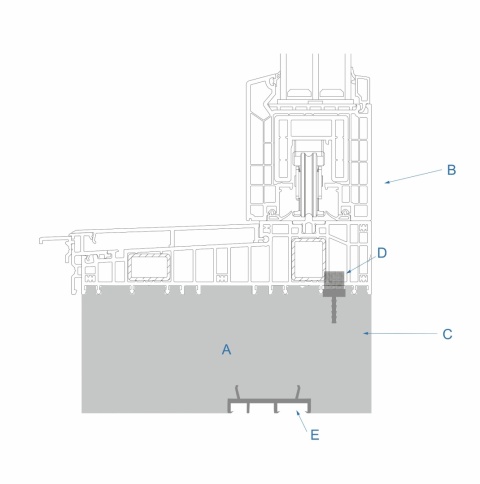 Podwalina termiczna XPS BELKA pod drzwi tarasowe, SYSTEM PRZESUWNY HST, SLIDE szerokość 181-210mm, wysokość 50mm Podwalina termiczna XPS BELKA pod drzwi tarasowe, SYSTEM PRZESUWNY HST, SLIDE szerokość 181-210mm, wysokość 50mm