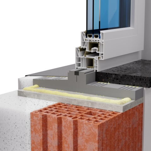 Ciepły parapet dwustronny XPS TERMO VEKA 82