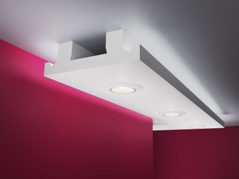 Sufit Podwieszany LED Gzyms Halogenowy LH2A