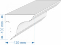 Listwa karniszowa, osłona karnisza LK7 XPS 2mb